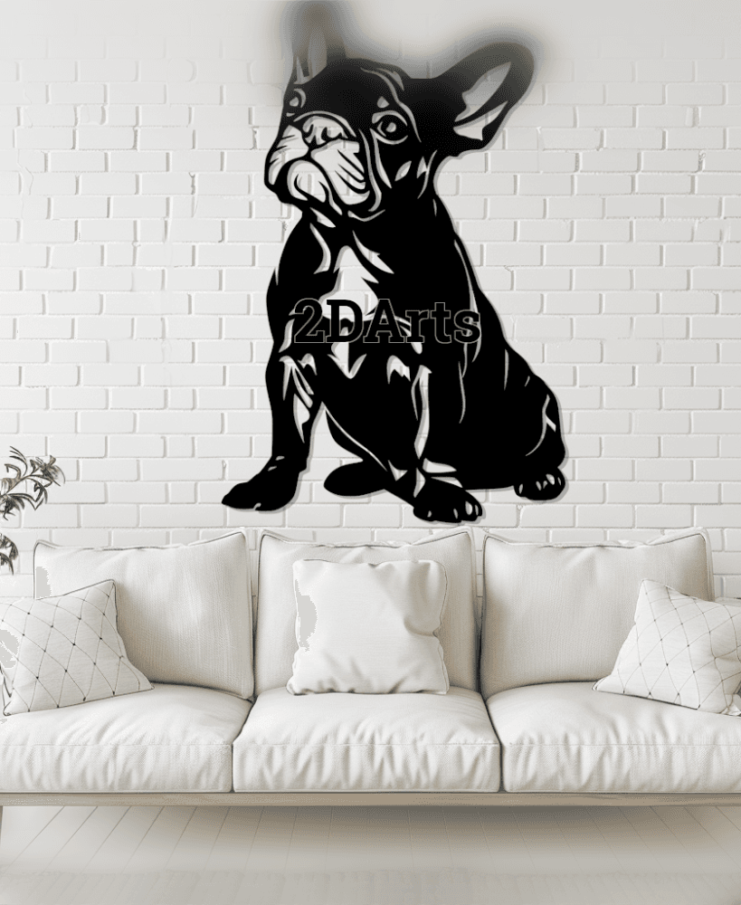 Frenchie 2D Wall Art/Window Art 3d model
