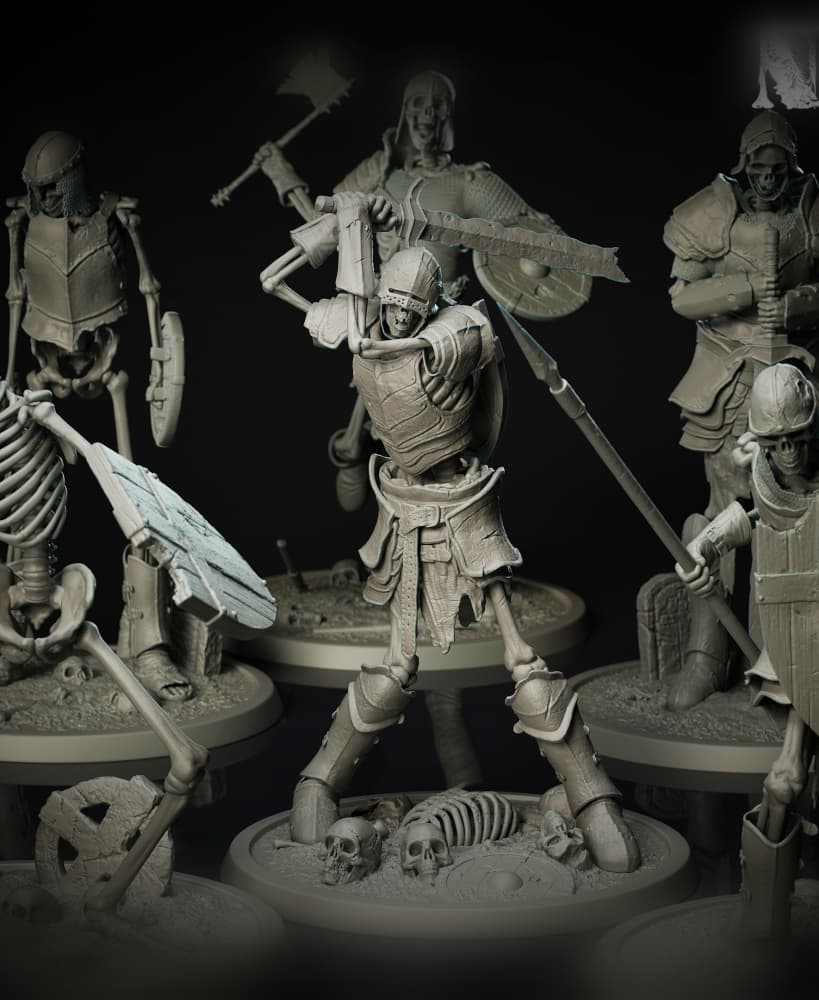 Skeleton Warrior Bundle 3d model