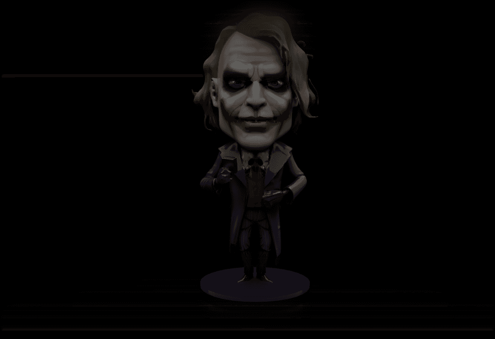 Joker 3D Model High Quality STL for Printing and Collectibles Low-poly 3D print model 3d model