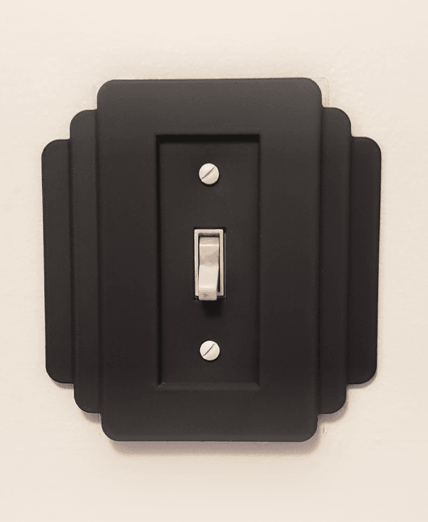 Art Deco Light Switch Plate 3d model