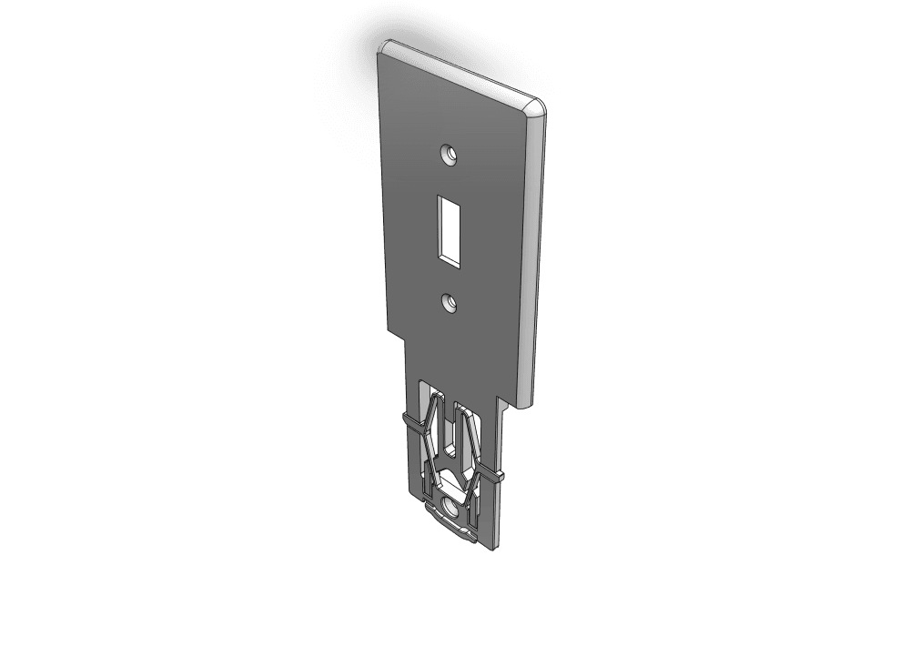 B11 - Single-Gang Single-Sided Toggle Switch Style WallPlateMate 3d model