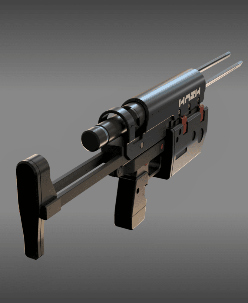 Maser Gun - Replica from Death Stranding 3d model