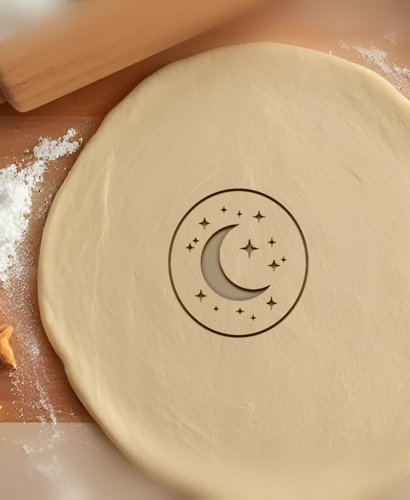 Moon Cookie Cutter, Biscuit Cutter 3d model