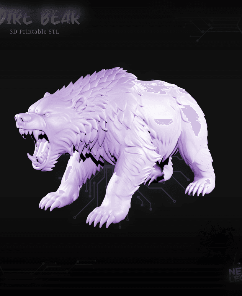 Dire Bear - Dungeons and Dragons 3D Model 3d model