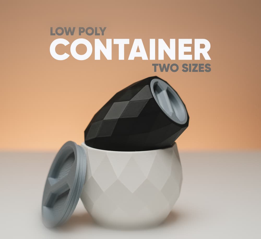 Low Poly Container 3d model