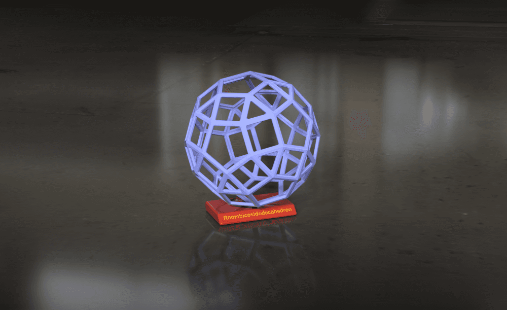 Rhombicosidodecahedron 3d model