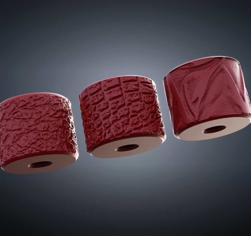Texture Rollers Leather middle Vol.1 (1-3) 3d model