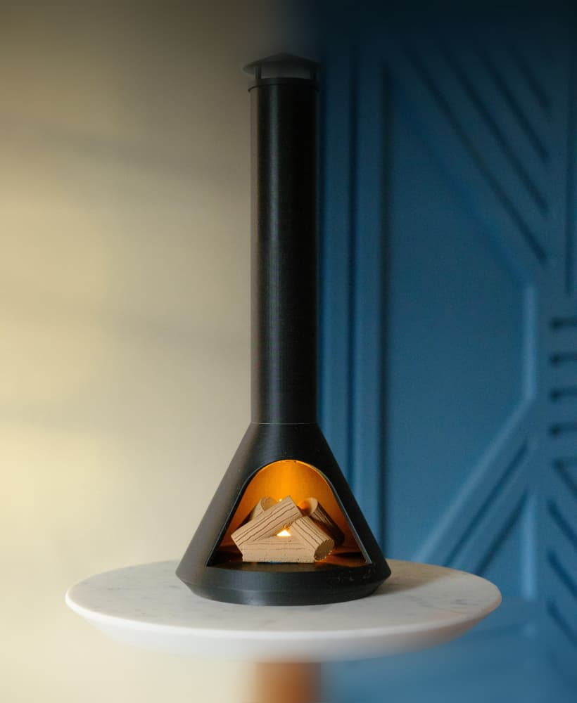 Chimney for MCM Incense Fireplace 3d model