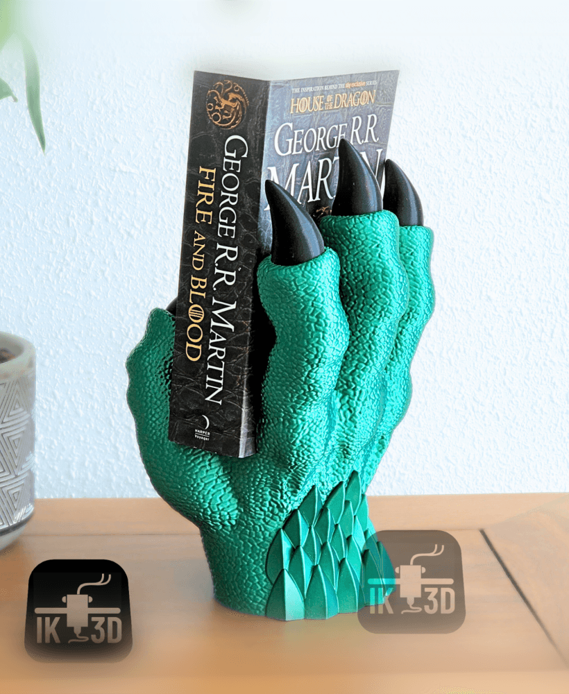 Dragon Claw Book Holder / No Supports / 3MF Included 3d model