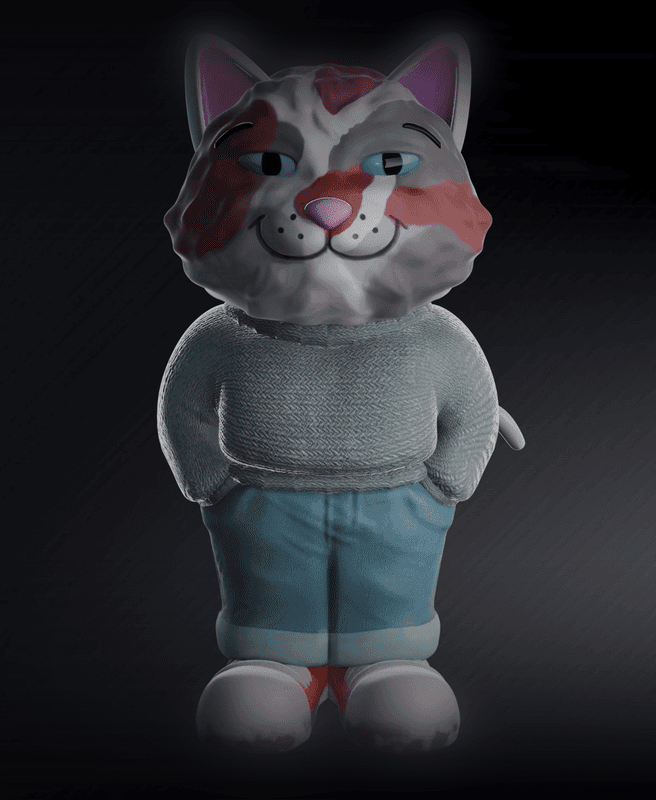 Chill Cat, Chill Guy Cat | Un Gato Chill De Cojones / AKA CHILL GUY Variant - CHILL DE COJONES 3d model