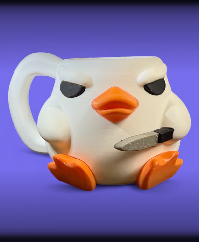 Stabby Ducky Pint Holder and Container 3d model