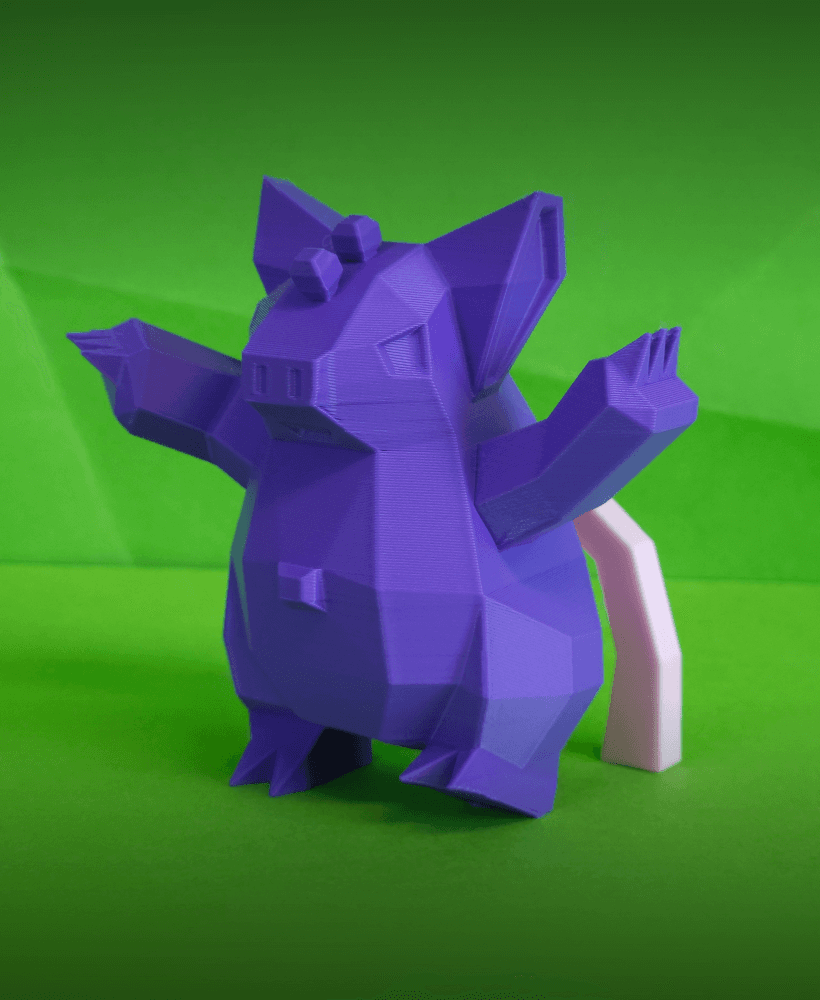 Grumpig Low Poly Pokemon 3d model