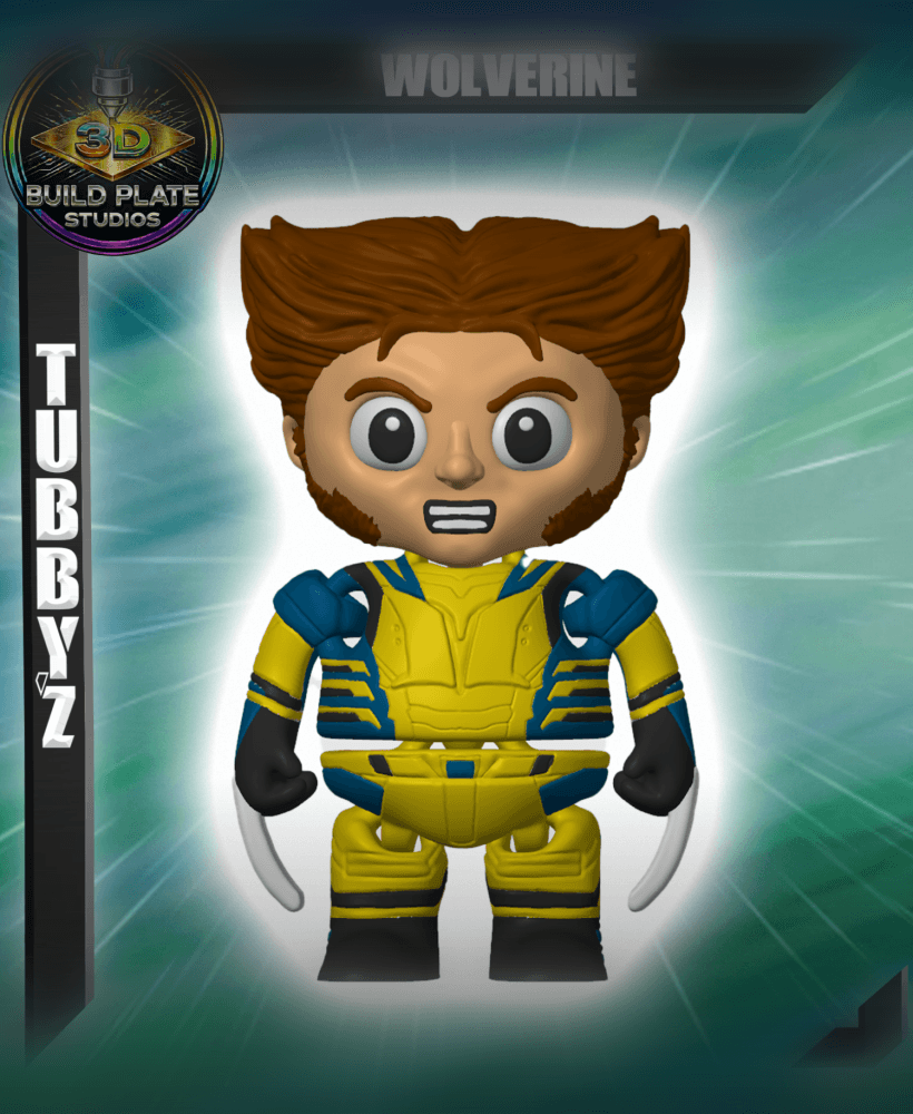 MARVEL Wolverine Multicolor Flexi Print-In-Place 3d model