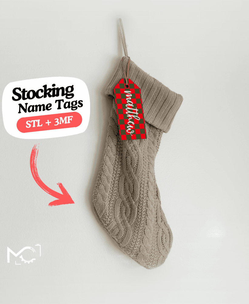 StockingNameTag 3d model