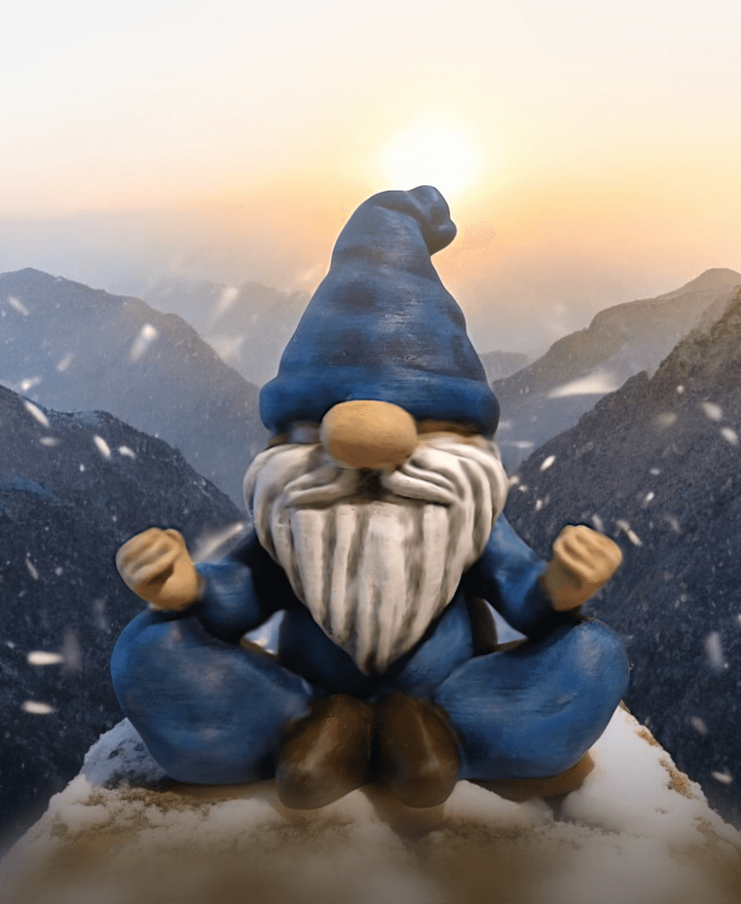Gnome Meditating 3d model