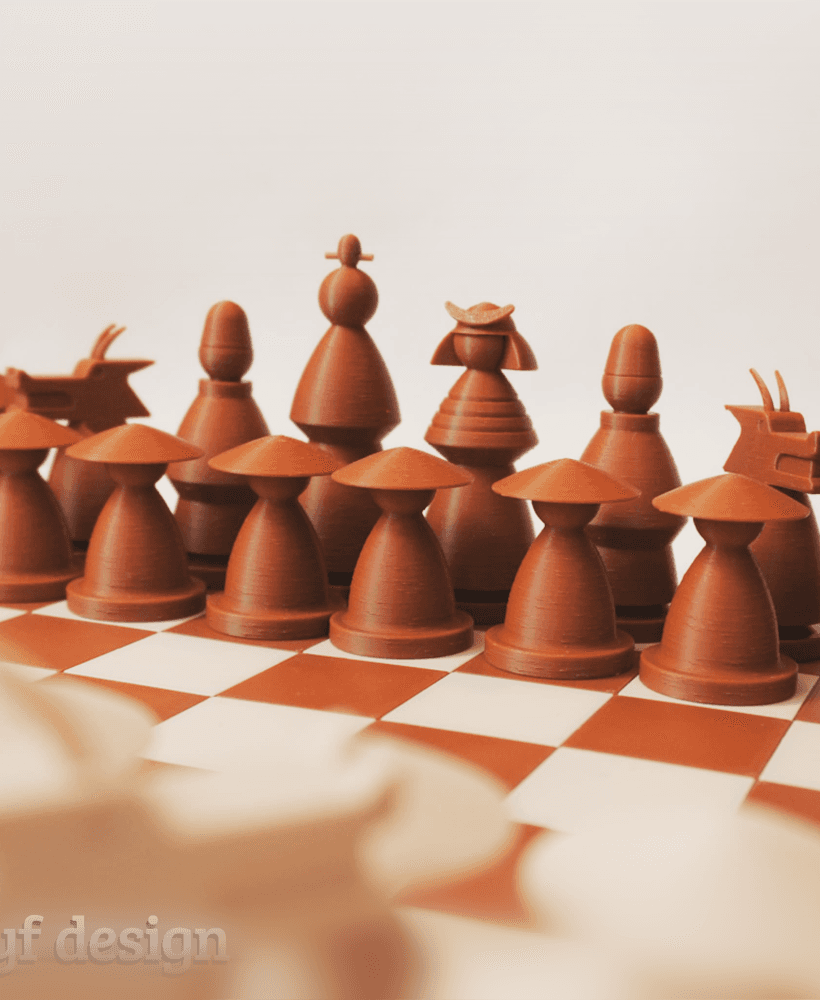 Japanese Chess Set.3mf 3d model