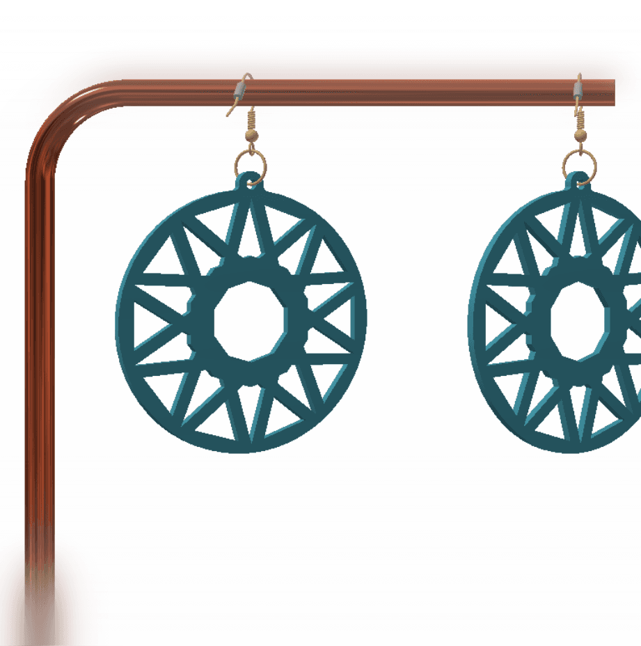 Cute keychain / earrings 3d model