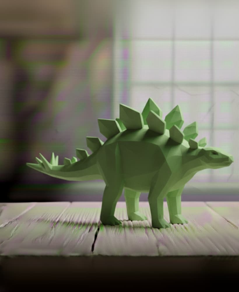 STEGOSAURE LOWPOLY 3d model