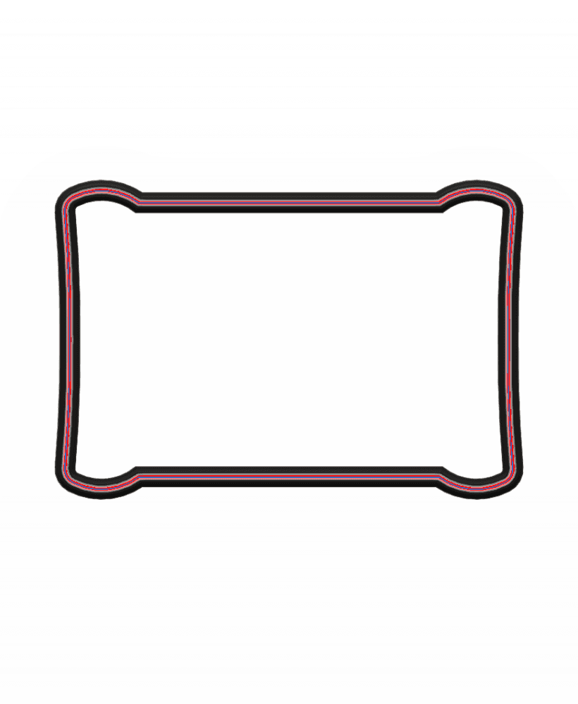 Treasure Map Cookie Cutter STL File - 4 inches 3d model