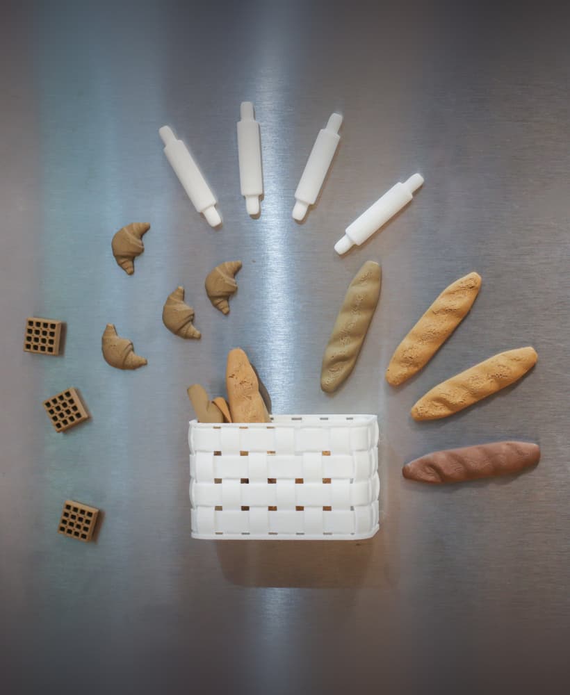 Bakery Bites Magnet Set 3d model