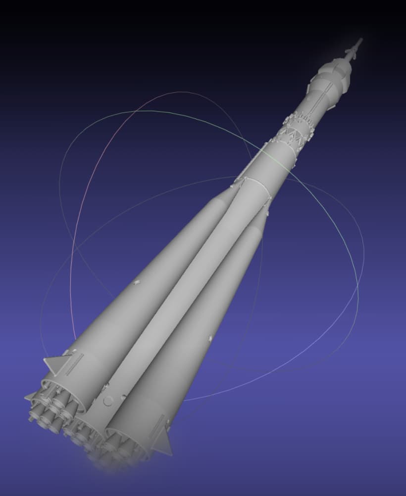 Soyuz Rocket Basic Printable Model 3d model
