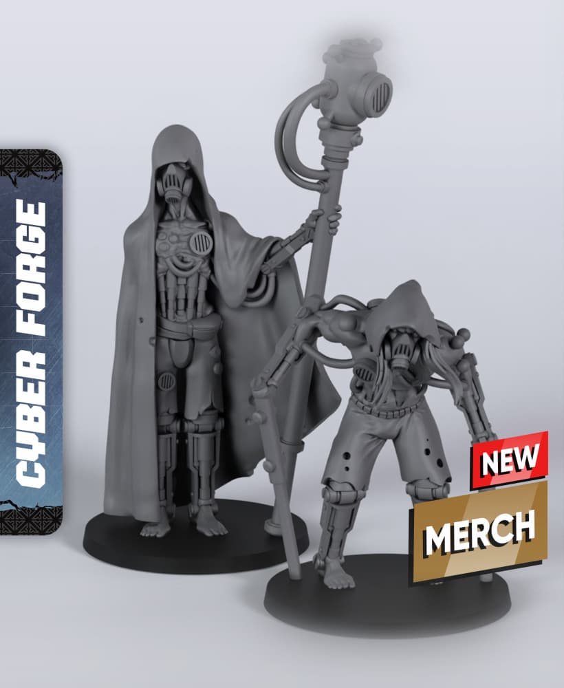 HC 2 Civilians - With Free Cyberpunk Warhammer - 40k Sci-Fi Gift Ideas for RPG and Wargamers 3d model
