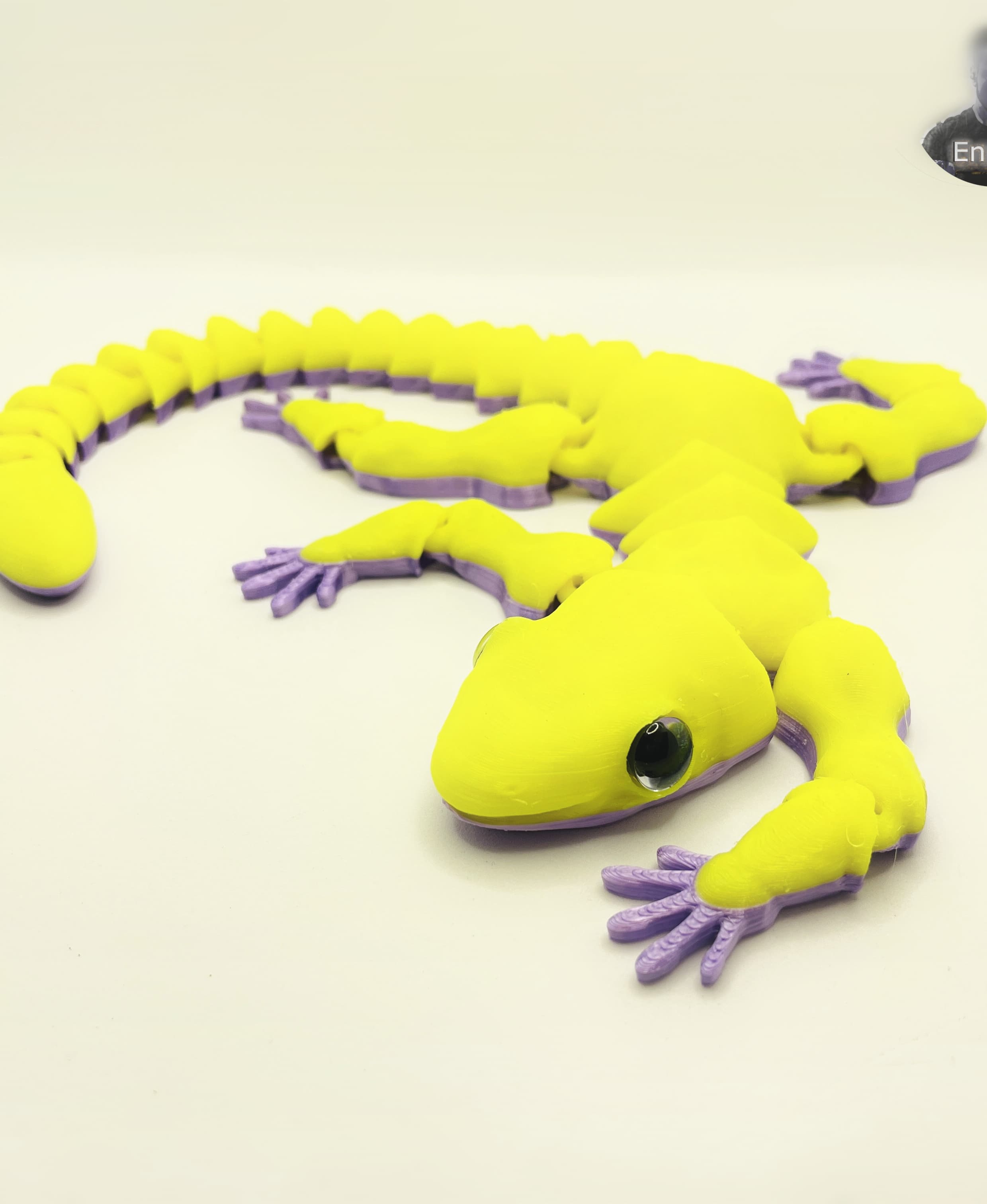 Funny Lizard Gecko - Articulated - Print in Place - No Supports - Flexi 3d model
