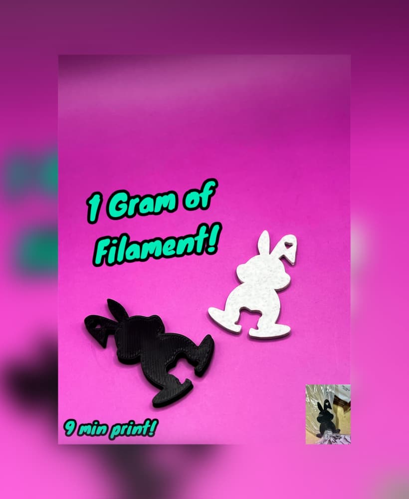 Bunny Bread Clip 3d model