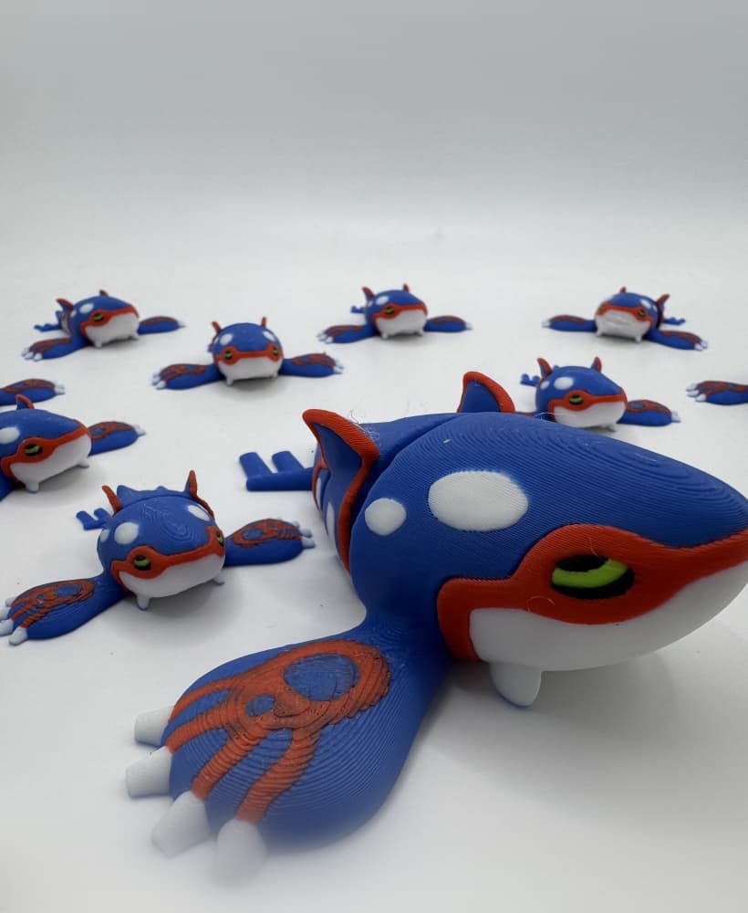 Articulated Kyogre (No support, 3mf included) 3d model