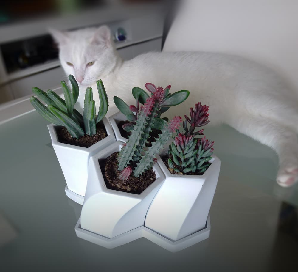 Honeycomb Planter 3d model