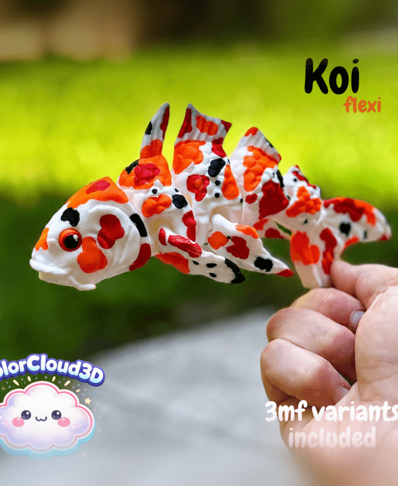Koi Fish - Articulated Realistic Model 3d model