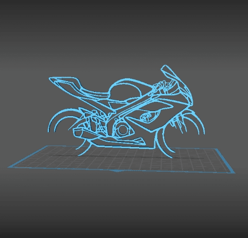 Suzuki - GSXR 1000 Wall Art 3d model