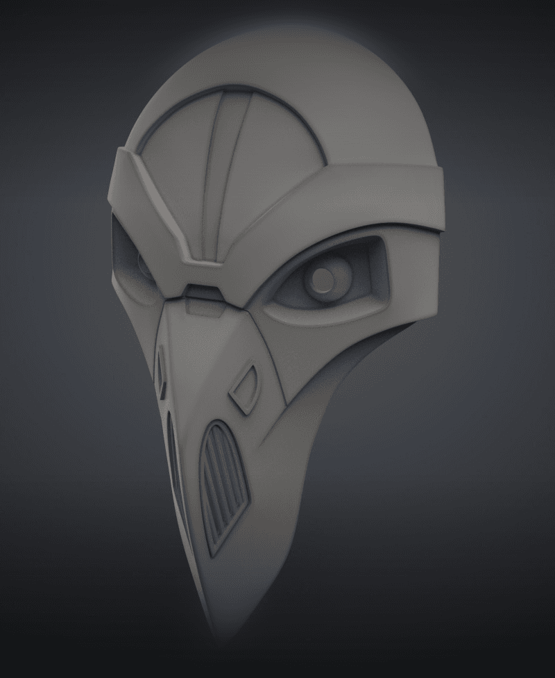 Sith Inquisitor's Mask - Tales of the Jedi 3d model