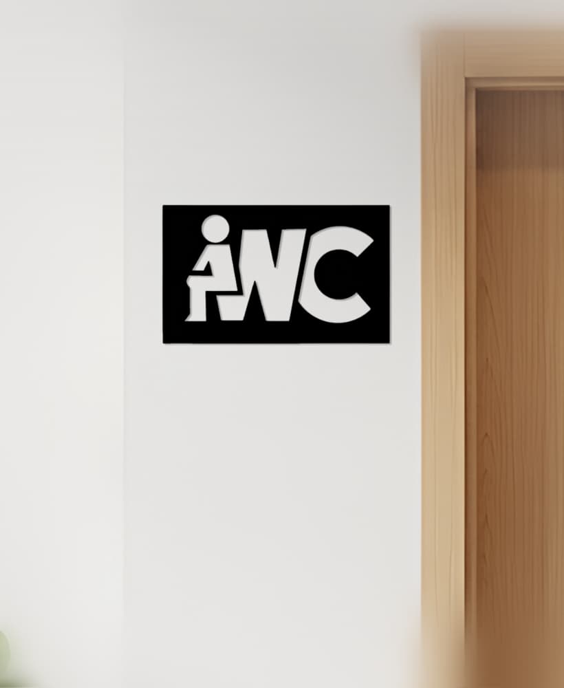 WC, Toilet Sign, Restroom 3d model