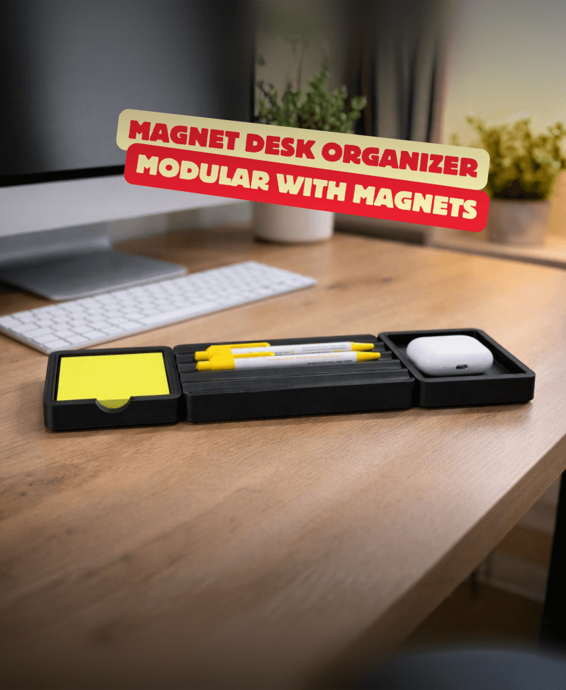 MODULAR DESKTOP ORGANIZER WITH MAGNETS / PEN ORGANIZER / NOTES / OTHER THINGS / HOMEDECOR 3d model
