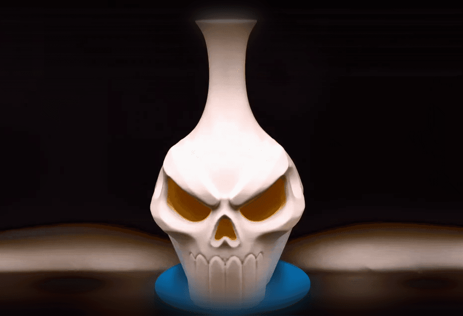 Skull Vase - No Supports 3d model