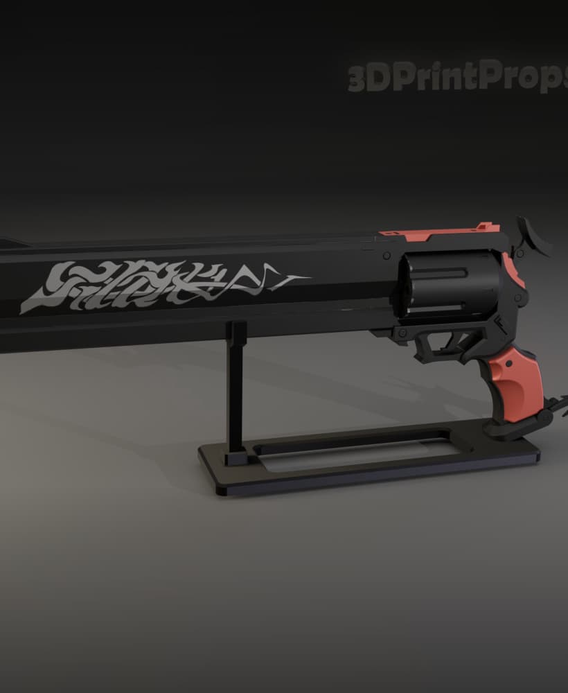 Billy Kid gun from Zenless Zone Zero 3d print model 3d model