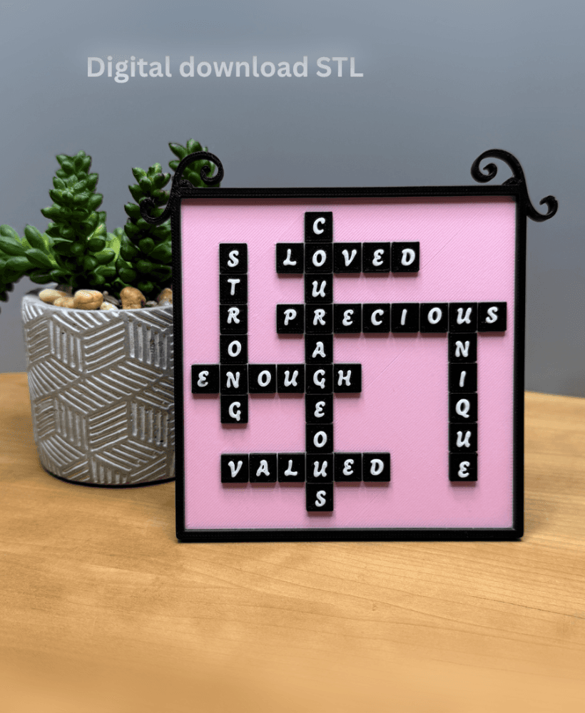 nspirational Wall Art Encouragement Print for Home Decor Office Decor Wall or Desk Decor 3d model