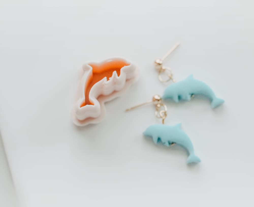 Dolphin Bead Clay Cutter 3d model