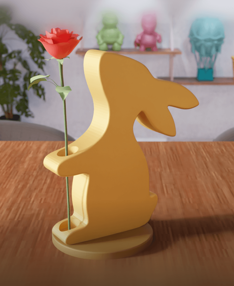Easter Bunny Floral Stand 3d model