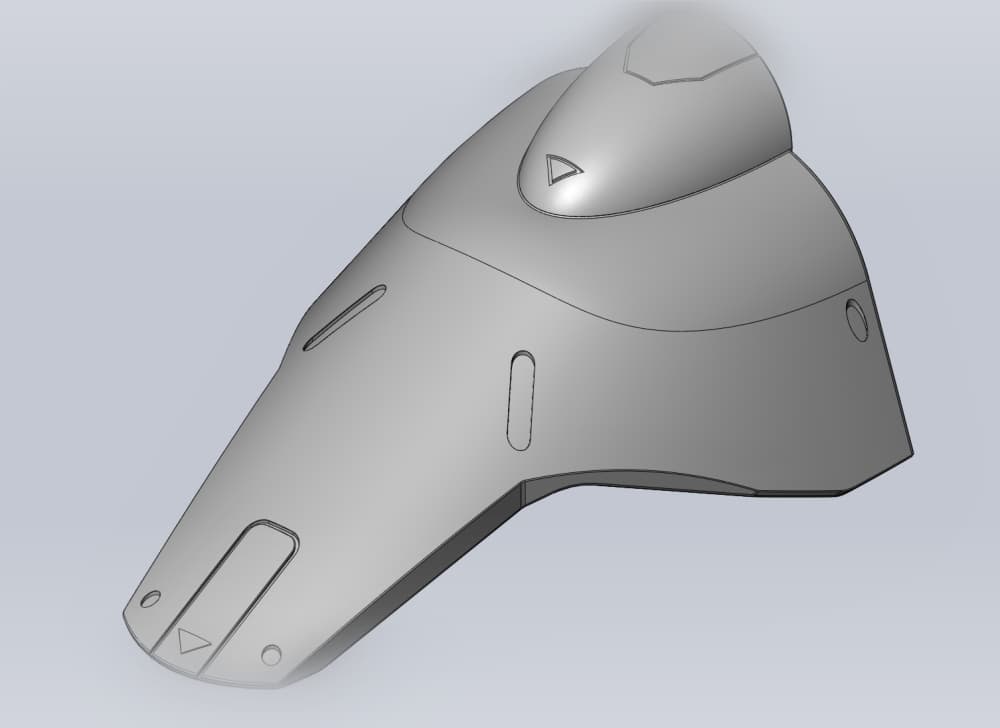 Overwatch Brigitte Left Leg Armor 3d model