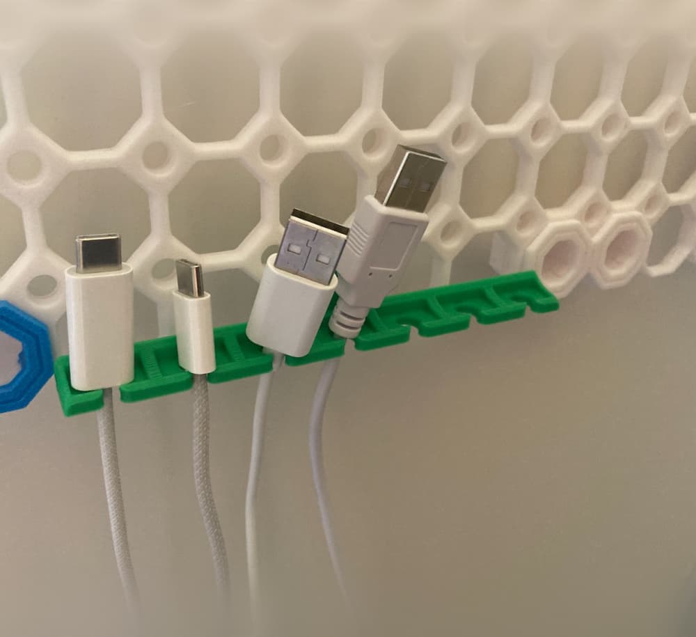 Multiboard USB cable holder 3d model