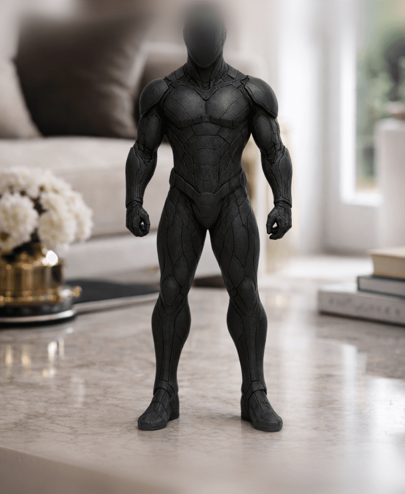 Shadow Exo Warrior Statue STL – Futuristic Sci-Fi Armor Figure for 3D Printing 3d model