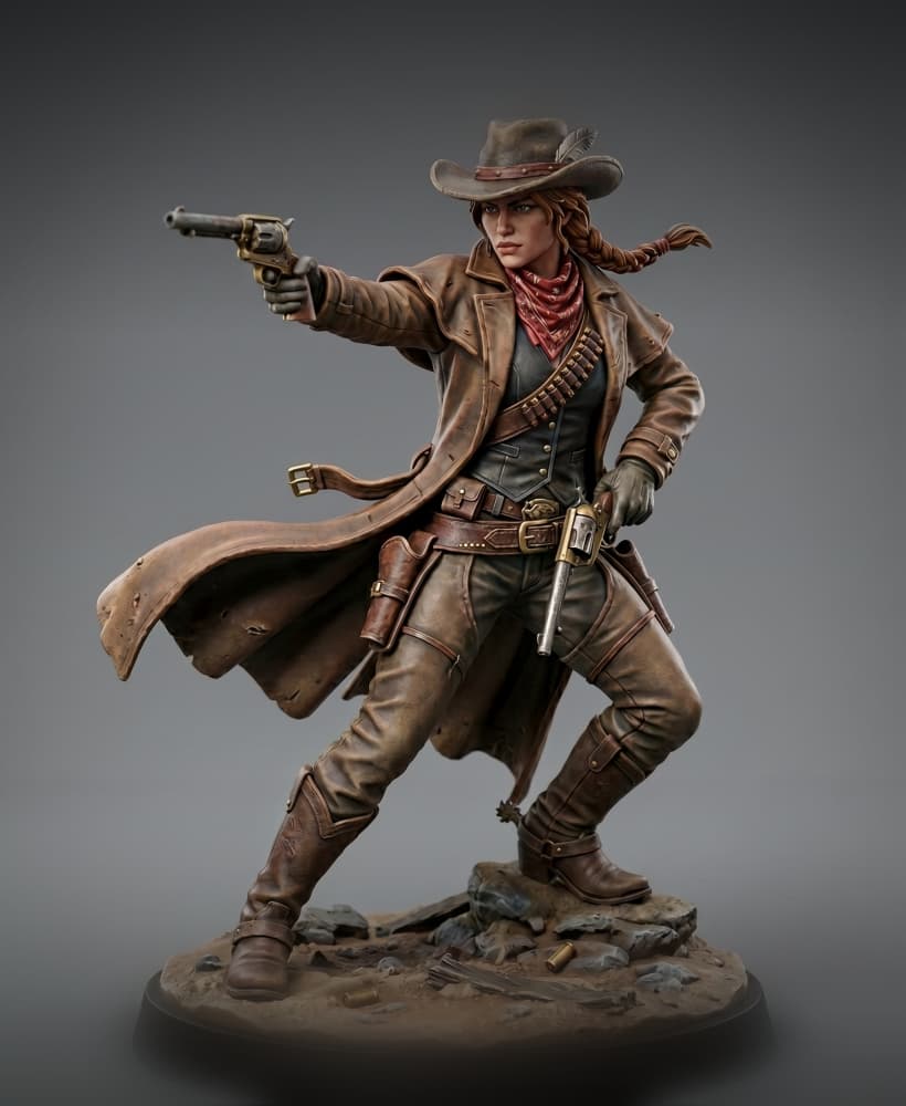 SHARPSHOOTER ANNIE - 3D MODEL - 50MM 3d model