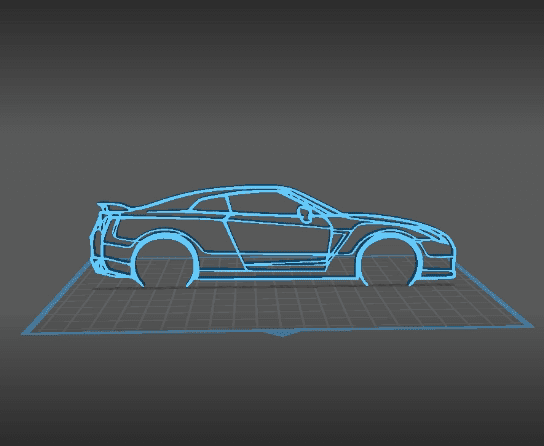 Nissan - R35 GTR Wall Art 3d model