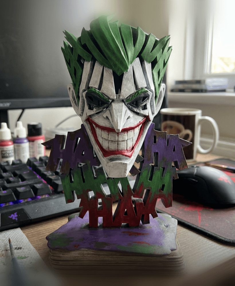 The Joker Stylized Bust | DC Villain Fan Art Statue 3d model