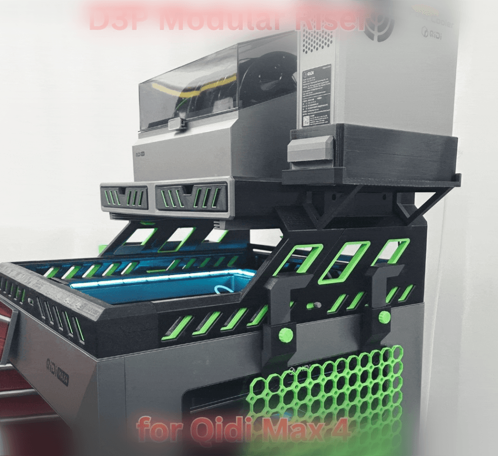 D3P RISER FOR QIDI MAX 4 3d model