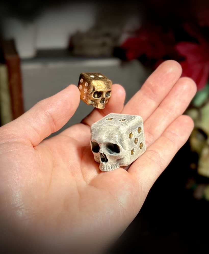 Skull dice 3d model