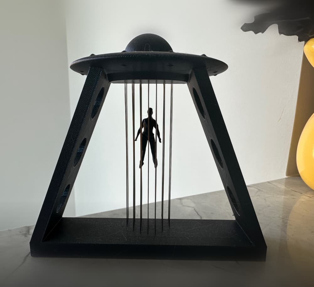 UFO Abduction String Art 3d model