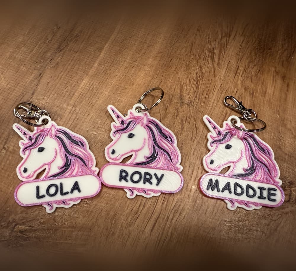 Unicorn KeyChain 3d model
